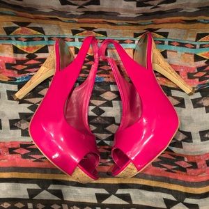 Size 7.5, Jessica Simpson, Bright Pink Heels